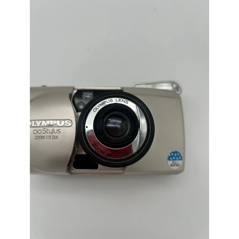 Olympus Stylus Epic Zoom 115 DeLuxe Compact 35mm Camera Powers On